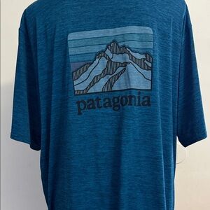 Patagonia Men's Teal Mountain Graphic Tee